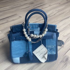 Emotional World Vintage Birkin Bag - Blue Denim